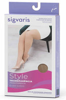 Meia Panturrilha 782 20-30mmHg Ever Sheer Preta Ponteira Fechada Sigvaris