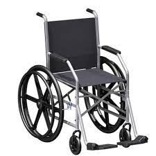 Cadeira de Rodas 1009 Cinza nylon Jaguaribe