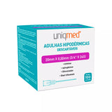 Agulhas Hipodérmicas Descartáveis  20mmX0,55mm Cx com 100 unidades Uniqmed