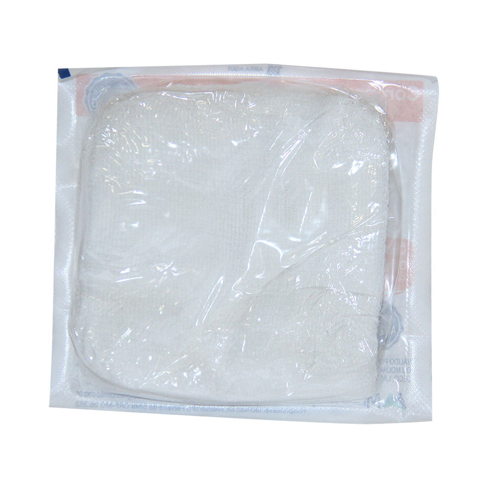 Compressa de gaze Hidrofila 10 x10cm 13 fios c/10 unid  estéril  Melhormed