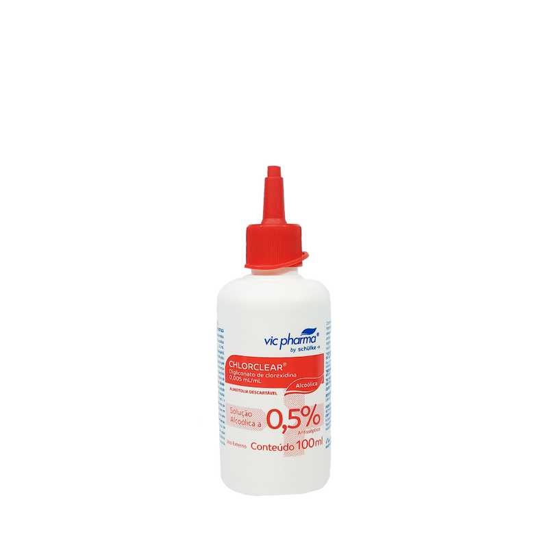 Chlorclear Gliconato de Clorexidina alcoolica  0,5% 100ml Vic Pharma