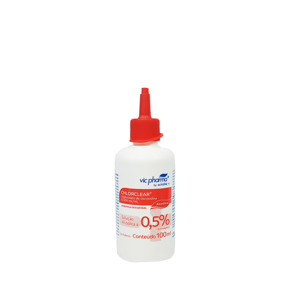 Chlorclear Gliconato de Clorexidina alcoolica  0,5% 100ml Vic Pharma