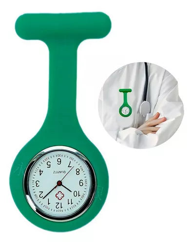 Relógio para enfermagem de lapela Modelo RL100 Bioland - Verde