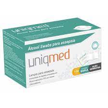 Àlcool swab c/100 lenços  Uniqmed