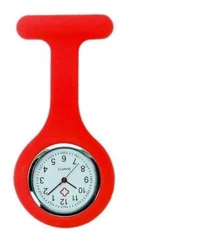 Relógio para enfermagem de lapela Modelo RL100 Bioland - Vermelho