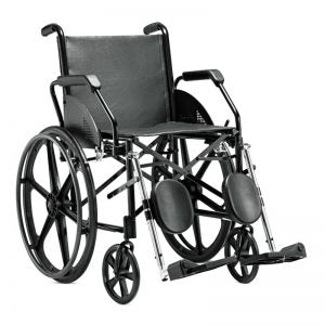 Cadeira de Rodas 1016 45cm Preta courvin Jaguaribe