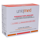 Seringa para insulina 0,5ml  com agulha 5mm X 32g blister Un