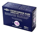 Lâmina de bisturi carbono N15 cx/100 unid Feather