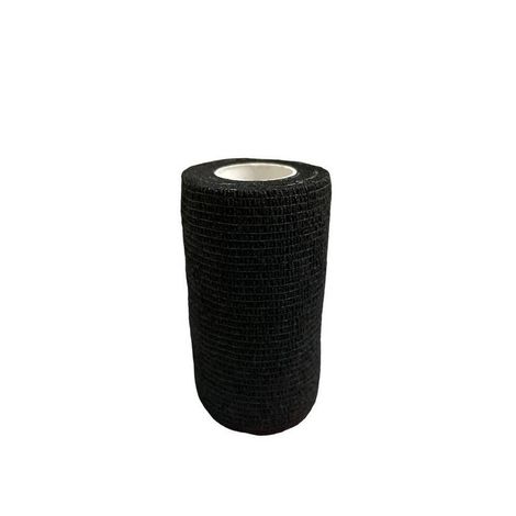 Bandagem auto aderente elástica tamanho 10cm  x 4,50 m Bioland - Preta