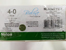 Nylon 4-0 ag1/2 cor1,5-45cm cx c/24 unid Bioline
