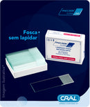 Lâmina para microscopia 26x76mm fosca sem lapidar Precision