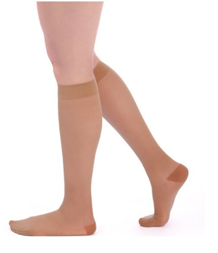 Meia Panturrilha 782 20-30mmHg Ever Sheer Caramelo Ponteira Fechada  Sigvaris