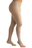 Meia Calça 863 30-40mmHg Select Comfort Natural Escura Ponteira Aberta Sigvaris