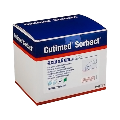 Cutimed Sorbact Swabs 4cmx6cm (40)