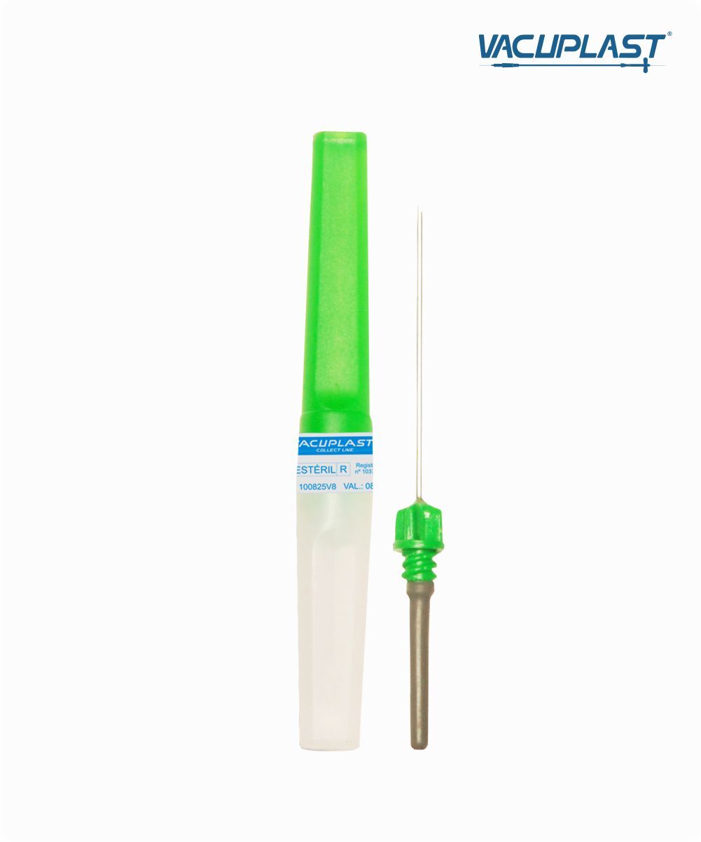 Agulha multipla para coleta de sangue a vacuo esteril- Vacuplast - 25x0,8mm