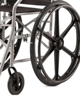 Cadeira de Rodas 1009 Cinza nylon Jaguaribe