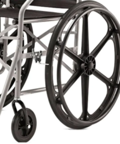 Cadeira de Rodas 1009 Cinza nylon Jaguaribe