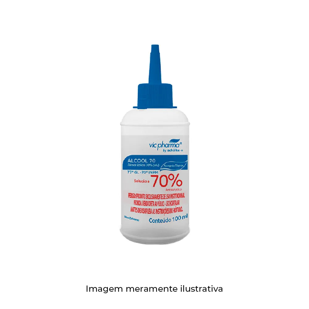 Álcool 70 % 100ml Almotolia - Vic Pharma