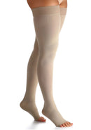 Meia Coxa 863 30-40mmHg Select Comfort Natural Escura Ponteira Aberta Sigvaris