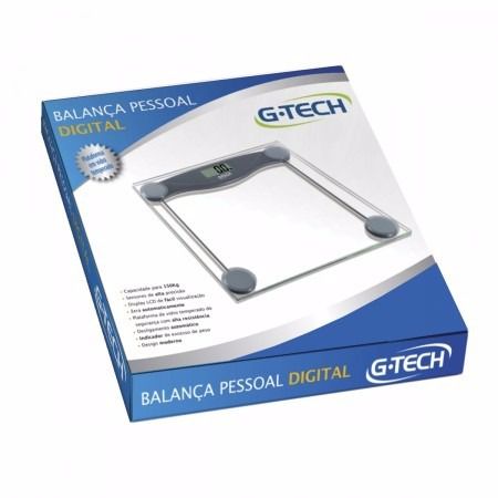 Balança digital modelo Glass10 - G-tech