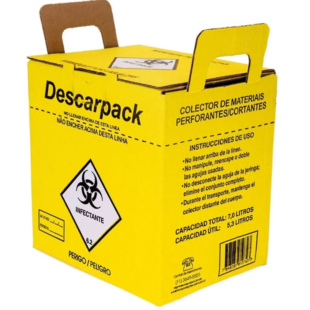 Coletor para Material Perfurocortante Descarpack - Nr 20