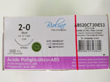 Fio abs pga 2-0 ag3/8 cor3,0-70cm cx c/36 unid Bioline