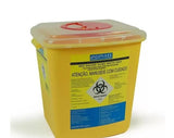 Coletor rígido para perfurocortantes amarelo capacidade 13 Ltr Cralplast