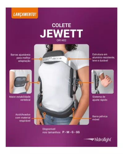 Colete Imobilizador Ortopédico Jewett Hidrolight