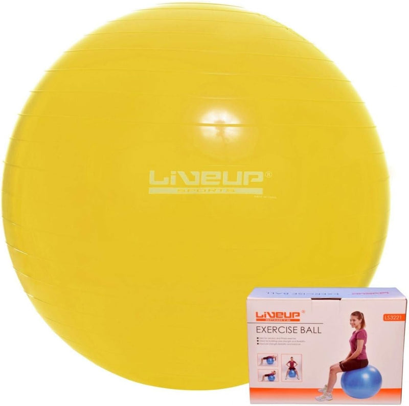 Bola Suiça S -Liveup Sports - 75cm - Amarela