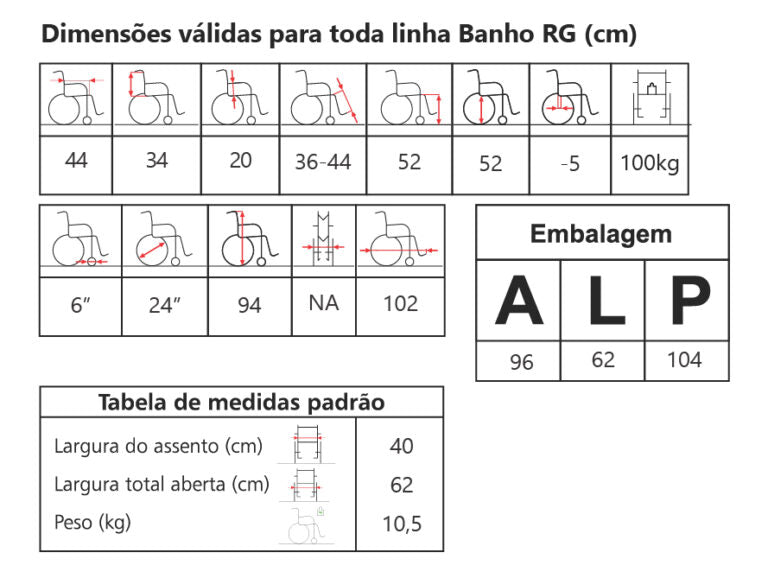 Cadeira de Banho RG  Jaguaribe