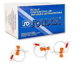 Scalp infusão 25g lock pvc unid Solidor