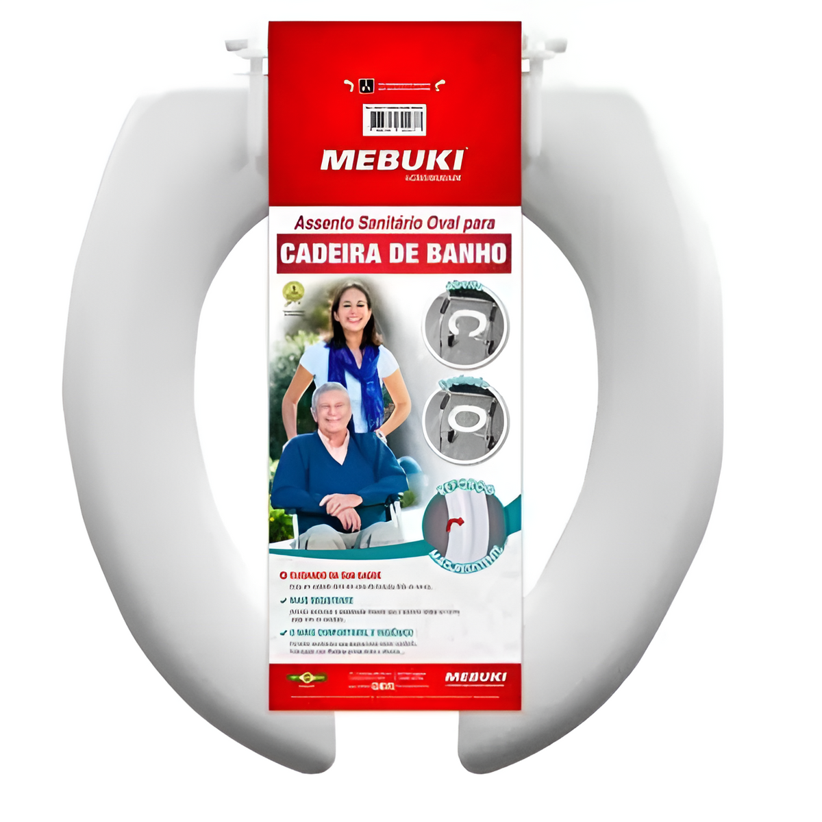 Assento cadeira banho aberto  Mebuki