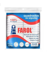 Algodão hidrófilo quadradinho 100g Farol
